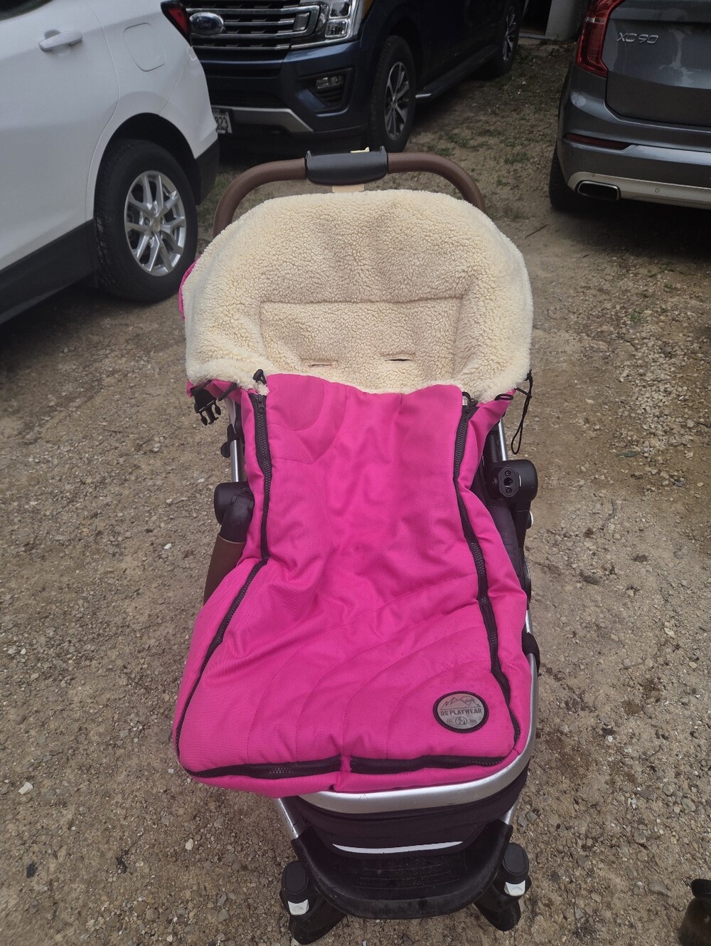 Pink Australian Sherpa-Lined Stroller Baby Snuggle Sack - Kids Accessories